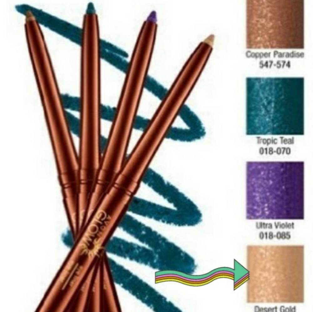 Avon GLOW eyeliner in desert gold